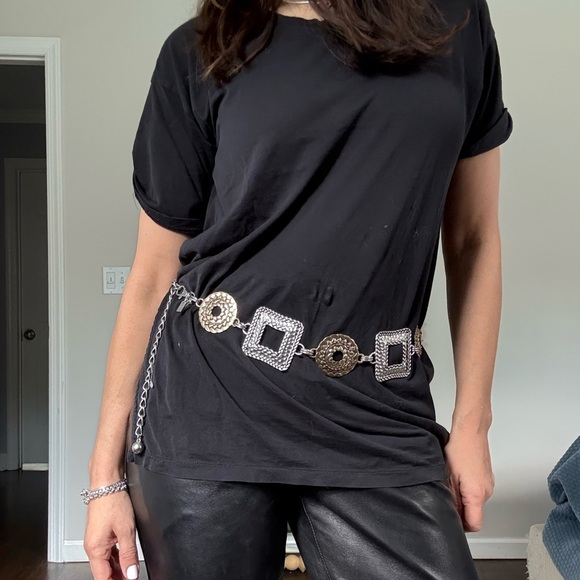 Chico’s Silver and Gold color Chain Belt - Picture 2 of 8